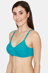 Coucou Essentials Double Layered Non Wired Medium Coverage T-Shirt Bra - Turquoise — thumbnail 2