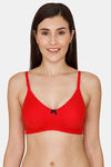 Coucou Essentials Double Layered Non Wired Medium Coverage T-Shirt Bra - Barbados Cherry — thumbnail 1