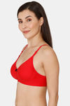 Coucou Essentials Double Layered Non Wired Medium Coverage T-Shirt Bra - Barbados Cherry — thumbnail 2