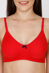 Coucou Essentials Double Layered Non Wired Medium Coverage T-Shirt Bra - Barbados Cherry — thumbnail 4