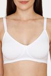 Coucou Essentials Double Layered Non Wired 3/4th Coverage T-Shirt Bra - Bright White — thumbnail 4