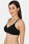 Coucou Essentials Double Layered Non Wired 3/4th Coverage T-Shirt Bra - Jet Black — thumbnail 2