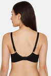 Coucou Essentials Double Layered Non Wired 3/4th Coverage T-Shirt Bra - Jet Black — thumbnail 3