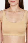 Coucou Essentials Double Layered Non Wired 3/4th Coverage Slip On Bra - Roebuck — thumbnail 4