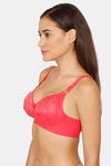 Coucou Double Layered Non Wired 3/4th Coverage T-Shirt Bra - Calypso Coral — thumbnail 2
