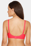 Coucou Double Layered Non Wired 3/4th Coverage T-Shirt Bra - Calypso Coral — thumbnail 3