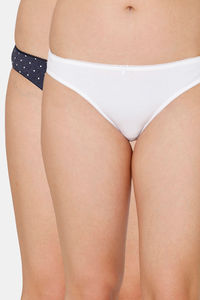 Blue White Print & White