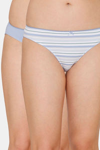 White Stripe & Light Blue