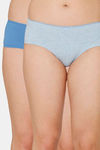 Coucou Medium Rise 3/4th Coverage Hipster Panty (Pack of 2) - Multicolor — thumbnail 1