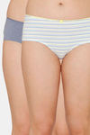 Coucou Medium Rise 3/4th Coverage Hipster Panty (Pack of 2) - Multicolor — thumbnail 1