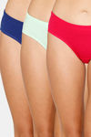Coucou Mid Rise 3/4th Coverage Hipster Panty (Pack of 3) - Multicolor — thumbnail 1