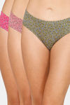 Coucou Mid Rise 3/4th Coverage Hipster Panty (Pack of 3) - Multicolor — thumbnail 1