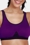 Coucou Easy Movement Slip On Sports Bra - Wine — thumbnail 5