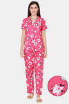 Coucou Woven Printed Pyjama Set - Cabaret — thumbnail 1