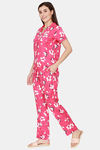 Coucou Woven Printed Pyjama Set - Cabaret — thumbnail 2