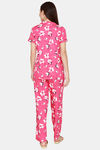 Coucou Woven Printed Pyjama Set - Cabaret — thumbnail 3