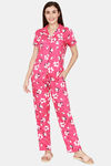 Coucou Woven Printed Pyjama Set - Cabaret — thumbnail 4