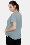 Coucou Bamboo Cotton Maternity & Nursing Loungewear Top - Slate — thumbnail 3