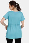 Coucou Modal Maternity & Nursing Top With Front Open Button - Porcelain — thumbnail 3