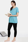 Coucou Modal Maternity & Nursing Top With Front Open Button - Porcelain — thumbnail 4