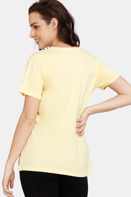 Coucou Bamboo Cotton Maternity Top - Pastel Yellow — image 3