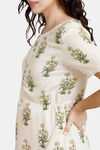 Coucou Maternity & Nursing Woven Mid Length Loungewear Dress With Front Zipper - Cloud Cream — thumbnail 7