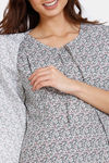 Coucou Woven Maternity Pyjama Set - White Smoke — thumbnail 5