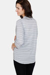 Coucou Maternity Woven Top - Silver Gray — thumbnail 3