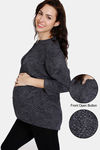 Coucou Maternity Woven Top - Anthracite — thumbnail 1