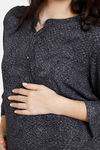 Coucou Maternity Woven Top - Anthracite — thumbnail 5