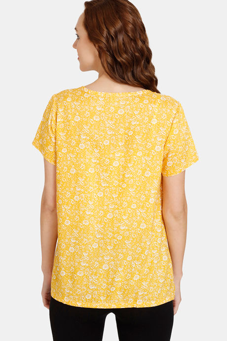 Coucou Maternity Woven Loungewear Top With Discreet Feeding - Primrose Yellow — image 3