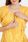 Coucou Maternity Woven Loungewear Top With Discreet Feeding - Primrose Yellow — thumbnail 6
