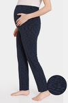 Coucou Bamboo Cotton Maternity Pyjama - Dark Navy — thumbnail 1
