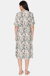 Coucou Maternity Woven Mid Length Nightdress - Tapioca — thumbnail 3