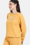 Coucou Fleece Knit Cotton Sweatshirt - Clay — thumbnail 3