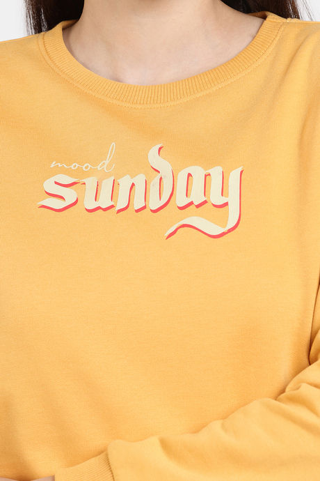 Coucou Fleece Knit Cotton Sweatshirt - Clay — image 5