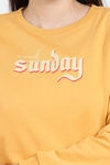 Coucou Fleece Knit Cotton Sweatshirt - Clay — thumbnail 5