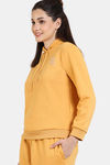 Coucou Fleece Knit Cotton Hoodie Sweatshirt - Clay — thumbnail 3
