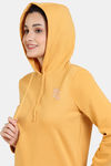 Coucou Fleece Knit Cotton Hoodie Sweatshirt - Clay — thumbnail 5