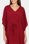 Coucou Knee Length Slip On Poncho With Waist Tie Up - Samba — thumbnail 5