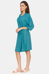 Coucou Above Knee Robe With Tie On - Biscay Green — thumbnail 2