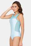 Coucou Slip-On Bodysuit - Blue Radiance — thumbnail 2