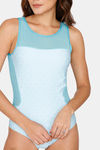 Coucou Slip-On Bodysuit - Blue Radiance — thumbnail 5