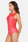 Coucou Slip-On Bodysuit - Chinese Red — thumbnail 2