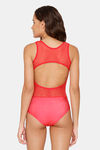 Coucou Slip-On Bodysuit - Chinese Red — thumbnail 3