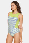 Coucou Slip-On Bodysuit - Lime Punch — thumbnail 2