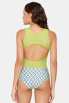 Coucou Slip-On Bodysuit - Lime Punch — thumbnail 3