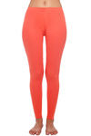 Zivame Cotton Stretch Leggings - Coral — thumbnail 4