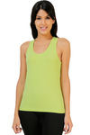 Zivame Stretch Cotton Regular Fit Racerback- Green — thumbnail 1