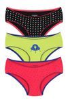 Zivame Stretch Cotton Up in the Sky Bikini Brief (Pack of 3) — thumbnail 1